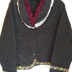 Repurposed Romantic Quilted Evening Jacket